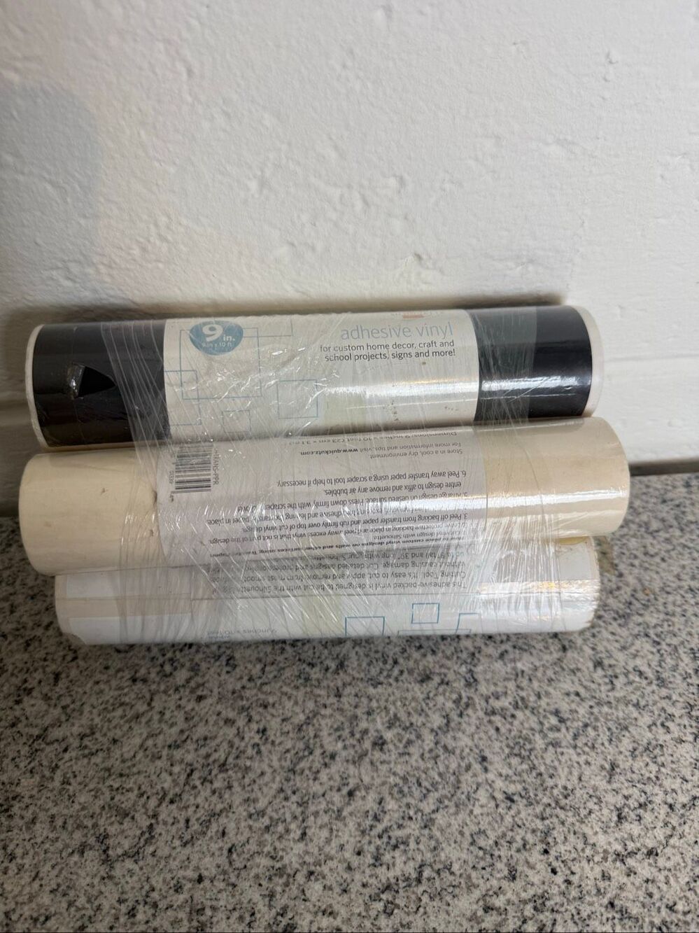 4 Rolls Silhouette Adhesive Vinyl 9” x 10’ Cricut Craft Cutting Vinyl